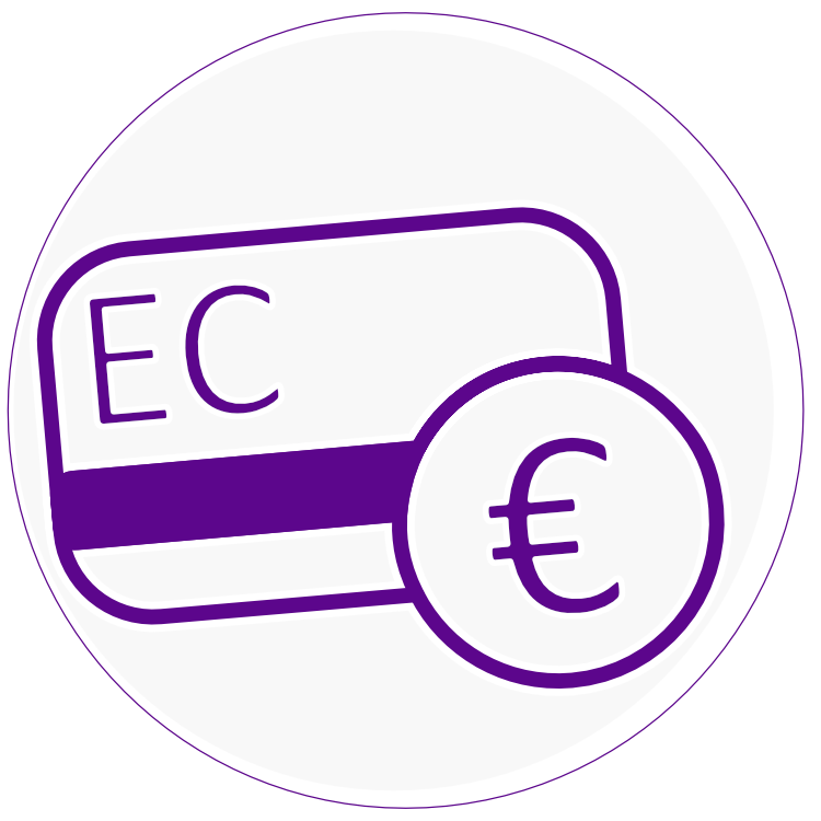 Zahlungsmöglichkeiten bar und EC-Karte